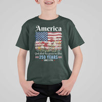 America God Shed His Grace On Thee 250 Years Since 1776 T Shirt For Kid