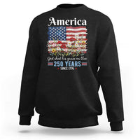 America God Shed His Grace On Thee 250 Years Since 1776 Sweatshirt
