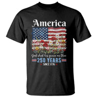 America God Shed His Grace On Thee 250 Years Since 1776 T Shirt