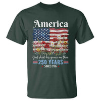 America God Shed His Grace On Thee 250 Years Since 1776 T Shirt