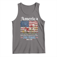 America God Shed His Grace On Thee 250 Years Since 1776 Tank Top
