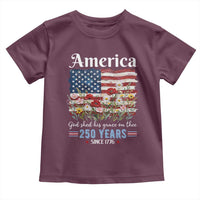 America God Shed His Grace On Thee 250 Years Since 1776 Toddler T Shirt