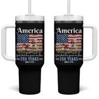 America God Shed His Grace On Thee 250 Years Since 1776 Tumbler With Handle
