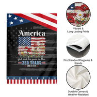 America God Shed His Grace On Thee 250 Years Since 1776 Patriotic Garden Flag