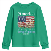 America God Shed His Grace On Thee 250 Years Since 1776 Youth Sweatshirt