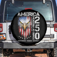 America 250 Years Of Freedom Spare Tire Cover USA Anniversary Bald Eagle Patriotic Jets