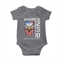America 250 Years Of Freedom Baby Onesie USA Anniversary Bald Eagle Patriotic Jets