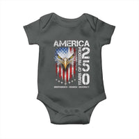 America 250 Years Of Freedom Baby Onesie USA Anniversary Bald Eagle Patriotic Jets