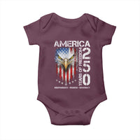 America 250 Years Of Freedom Baby Onesie USA Anniversary Bald Eagle Patriotic Jets
