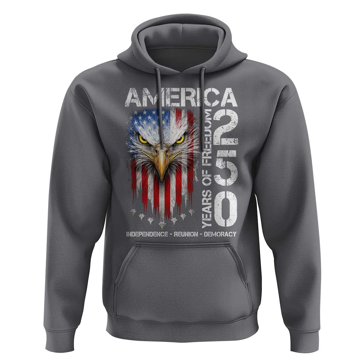 America 250 Years Of Freedom Hoodie USA Anniversary Bald Eagle Patriotic Jets