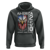 America 250 Years Of Freedom Hoodie USA Anniversary Bald Eagle Patriotic Jets