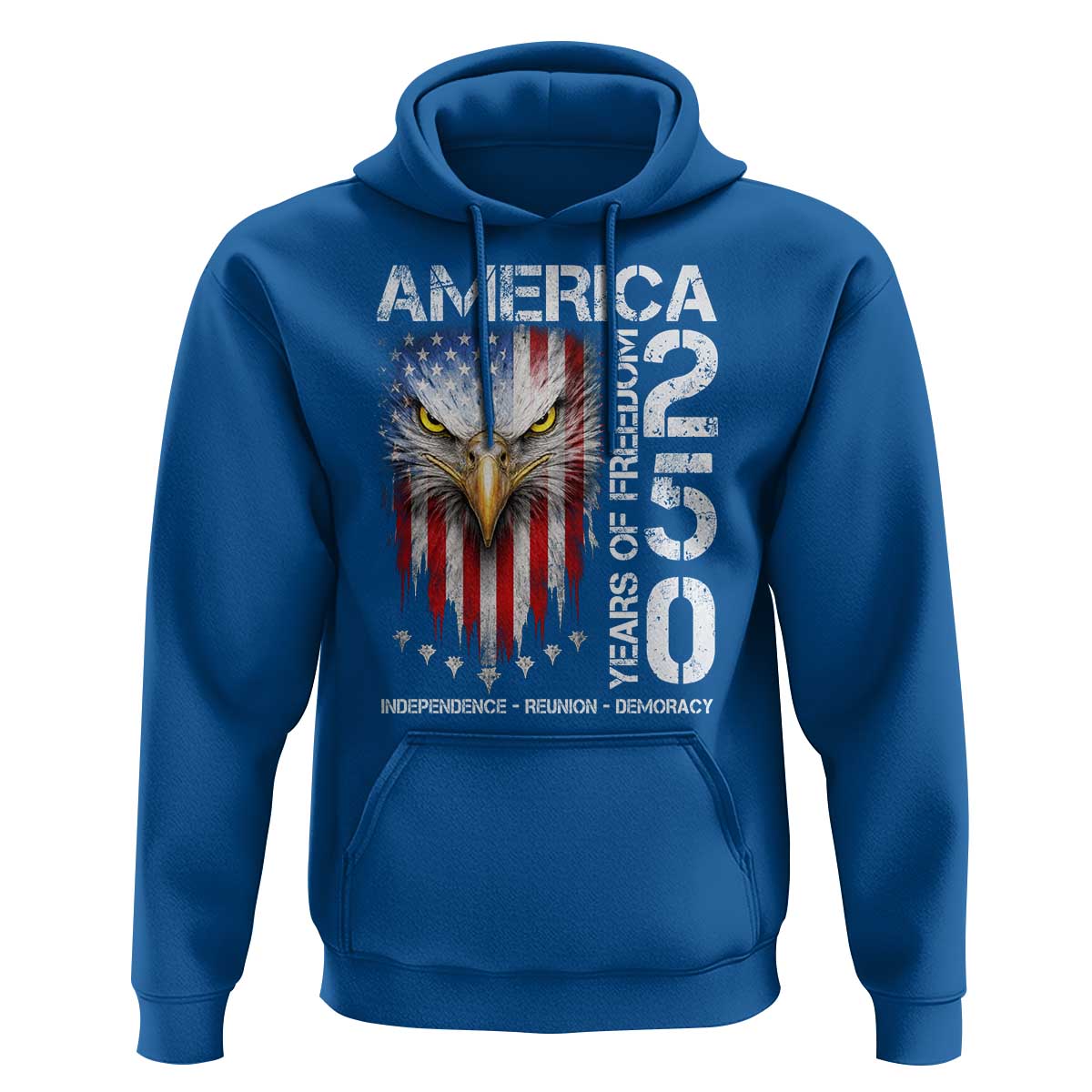 America 250 Years Of Freedom Hoodie USA Anniversary Bald Eagle Patriotic Jets