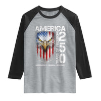 America 250 Years Of Freedom Raglan Shirt USA Anniversary Bald Eagle Patriotic Jets