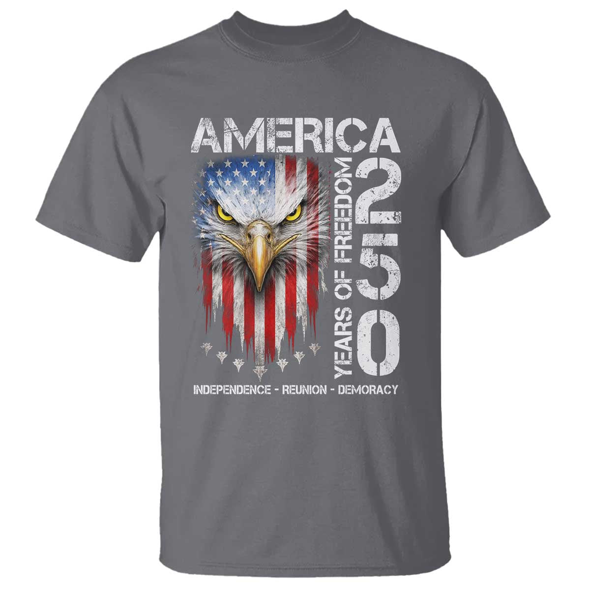 America 250 Years Of Freedom T Shirt USA Anniversary Bald Eagle Patriotic Jets