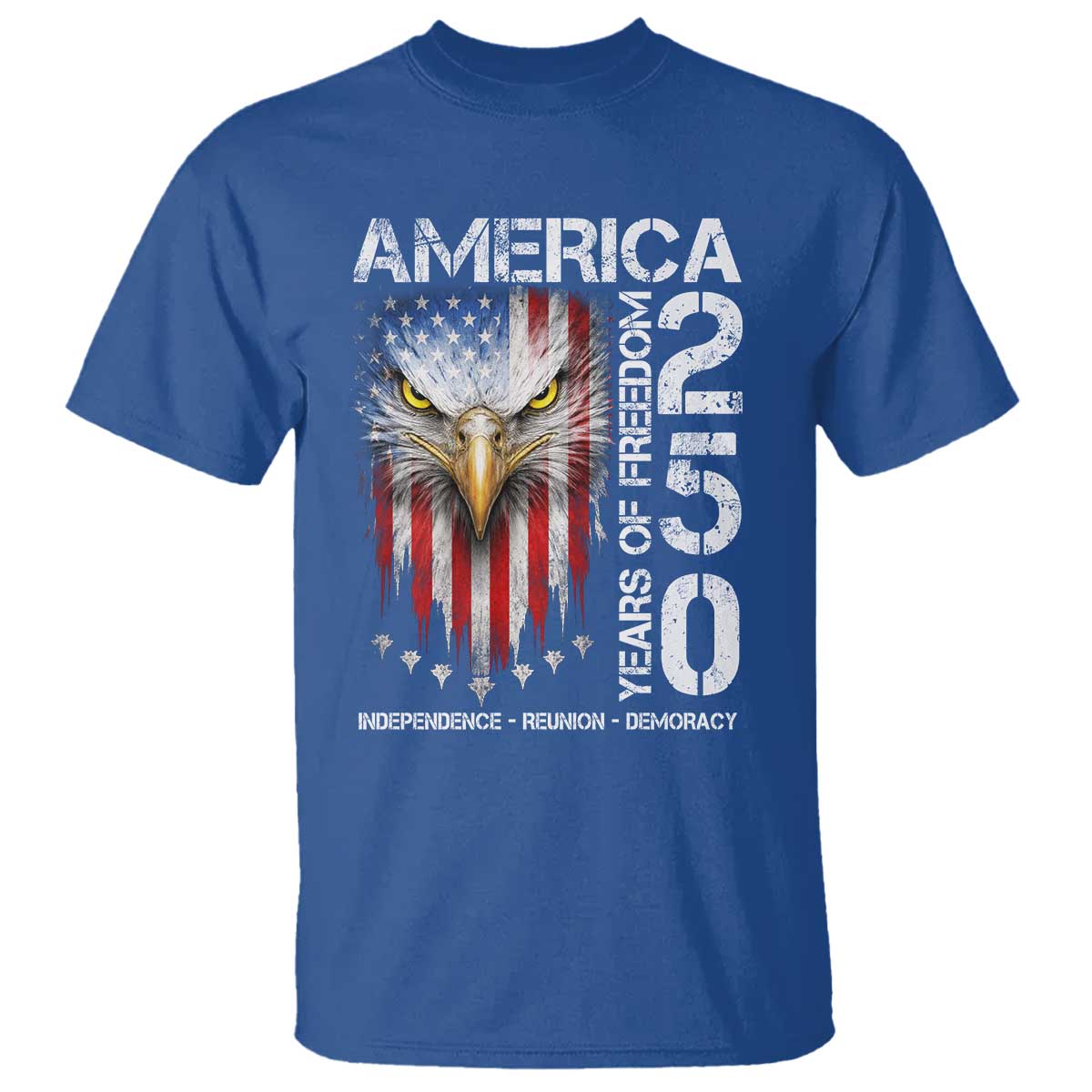 America 250 Years Of Freedom T Shirt USA Anniversary Bald Eagle Patriotic Jets