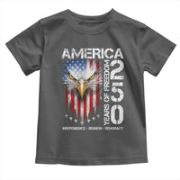 America 250 Years Of Freedom Toddler T Shirt USA Anniversary Bald Eagle Patriotic Jets