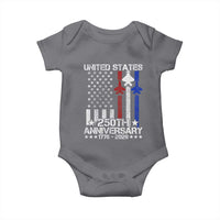 USA 250th Anniversary Baby Onesie Vintage American Flag Jets Semiquincentennial