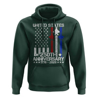USA 250th Anniversary Hoodie Vintage American Flag Jets Semiquincentennial