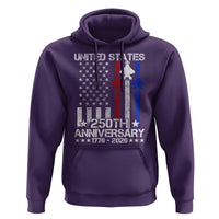 USA 250th Anniversary Hoodie Vintage American Flag Jets Semiquincentennial