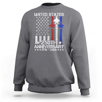USA 250th Anniversary Sweatshirt Vintage American Flag Jets Semiquincentennial