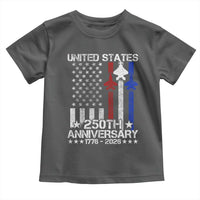USA 250th Anniversary Toddler T Shirt Vintage American Flag Jets Semiquincentennial