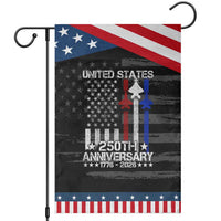 USA 250th Anniversary Patriotic Garden Flag Vintage American Flag Jets Semiquincentennial