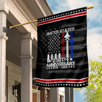 USA 250th Anniversary Patriotic Garden Flag Vintage American Flag Jets Semiquincentennial
