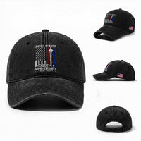 USA 250th Anniversary Washed Cotton Baseball Cap Vintage American Flag Jets Semiquincentennial