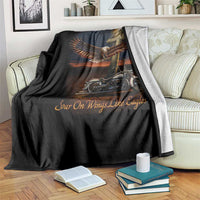 Soar On Wings Like Eagles Christian Throw Blanket Isaiah 40:31 Bible Verse Faith Motorcycle