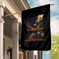 Soar On Wings Like Eagles Christian Garden Flag Isaiah 40:31 Bible Verse Faith Motorcycle