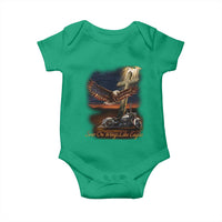 Soar On Wings Like Eagles Christian Baby Onesie Isaiah 40:31 Bible Verse Faith Motorcycle
