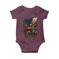 Soar On Wings Like Eagles Christian Baby Onesie Isaiah 40:31 Bible Verse Faith Motorcycle