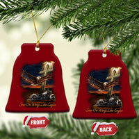 Soar On Wings Like Eagles Christian Ceramic Ornament Isaiah 40:31 Bible Verse Faith Motorcycle