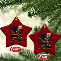 Soar On Wings Like Eagles Christian Ceramic Ornament Isaiah 40:31 Bible Verse Faith Motorcycle