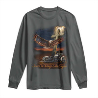 Soar On Wings Like Eagles Christian Long Sleeve Shirt Isaiah 40:31 Bible Verse Faith Motorcycle