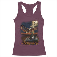 Soar On Wings Like Eagles Christian Racerback Tank Top Isaiah 40:31 Bible Verse Faith Motorcycle