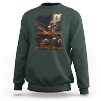 Soar On Wings Like Eagles Christian Sweatshirt Isaiah 40:31 Bible Verse Faith Motorcycle