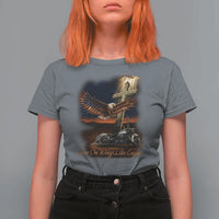 Soar On Wings Like Eagles Christian T Shirt For Women Isaiah 40:31 Bible Verse Faith Motorcycle