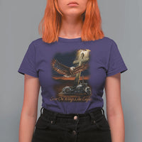 Soar On Wings Like Eagles Christian T Shirt For Women Isaiah 40:31 Bible Verse Faith Motorcycle