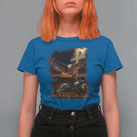 Soar On Wings Like Eagles Christian T Shirt For Women Isaiah 40:31 Bible Verse Faith Motorcycle