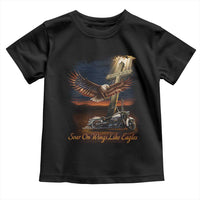 Soar On Wings Like Eagles Christian Toddler T Shirt Isaiah 40:31 Bible Verse Faith Motorcycle