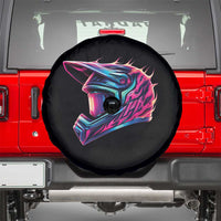 Motocross Helmet Neon Flame Graphic Dirt Bike Racing Spare Tire Cover