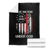 One Nation Under God 250 Years Throw Blanket 250th Anniversary USA