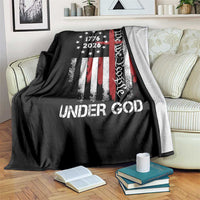 One Nation Under God 250 Years Throw Blanket 250th Anniversary USA
