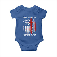 One Nation Under God 250 Years Baby Onesie 250th Anniversary USA