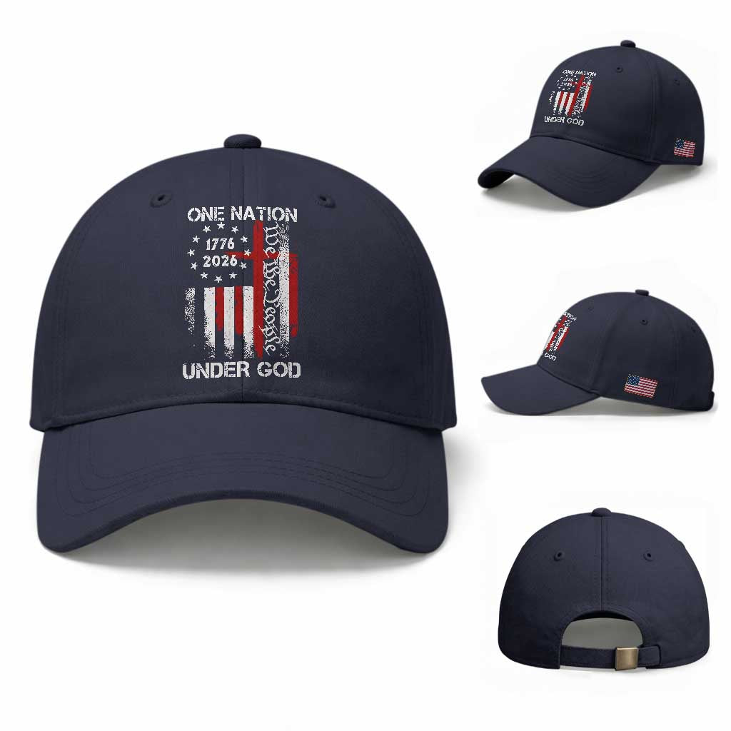 One Nation Under God 250 Years Baseball Cap 250th Anniversary USA
