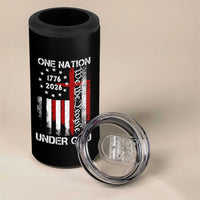 One Nation Under God 250 Years 4 in 1 Can Cooler Tumbler 250th Anniversary USA