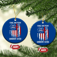 One Nation Under God 250 Years Ceramic Ornament 250th Anniversary USA