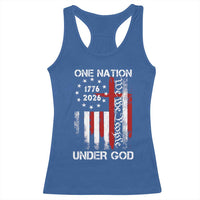 One Nation Under God 250 Years Racerback Tank Top 250th Anniversary USA