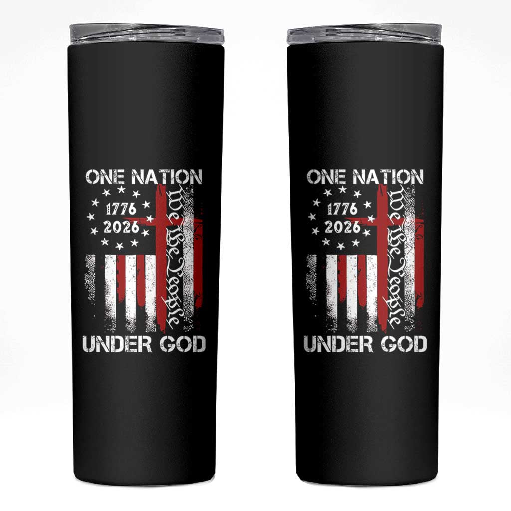 One Nation Under God 250 Years Skinny Tumbler 250th Anniversary USA